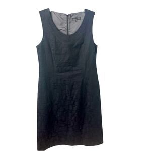 Atelier Chic Black Sleeveless Pencil Dress, Classic, Cocktails, Parties, 0